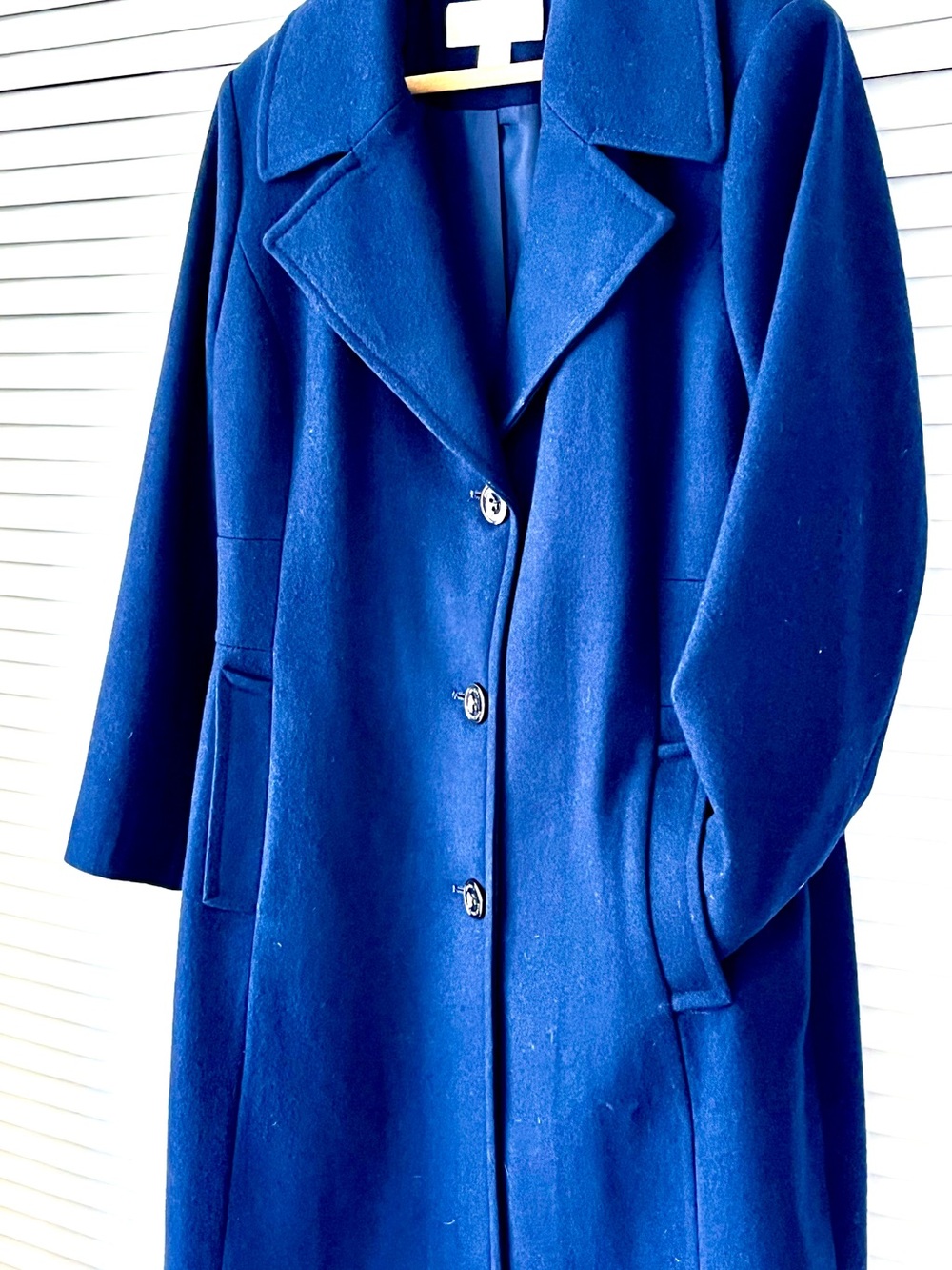 Beautiful MICHAEL KORS Wool Coat size Medium M Blue